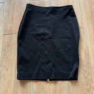 Express black skirt with gold zipper detail great condition XS 2000s